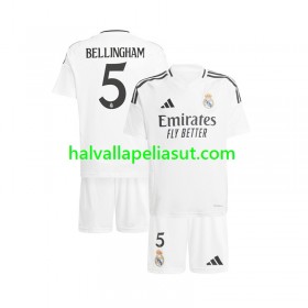Jalkapallo Pelipaidat/Peliasut Real Madrid Jude Bellingham 5 Lasten Kotipaita 2024-2025 Lyhythihainen